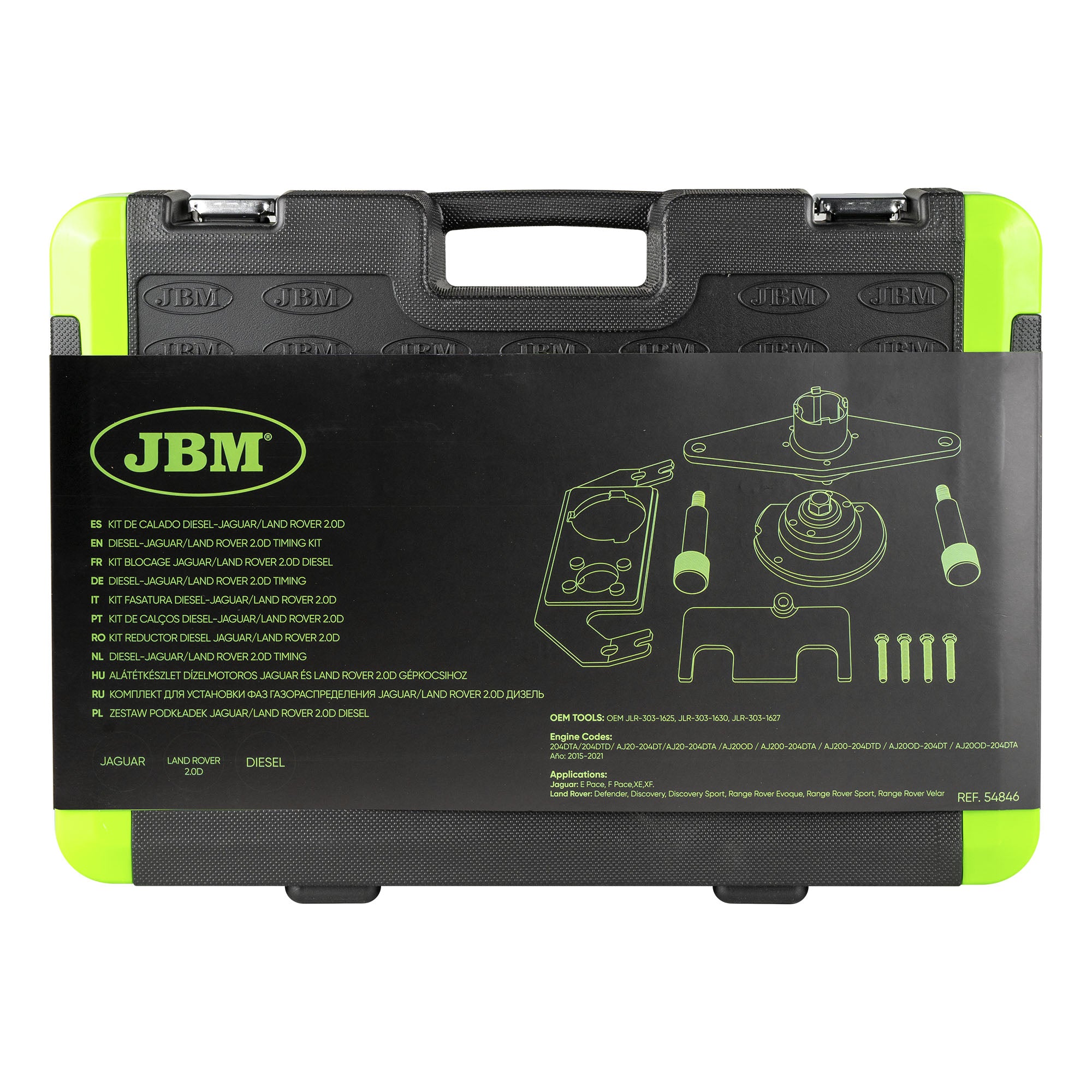 KIT DI MESSA IN FASE PER JAGUAR/LAND ROVER 2.0L (DIESEL) 54846 JBM