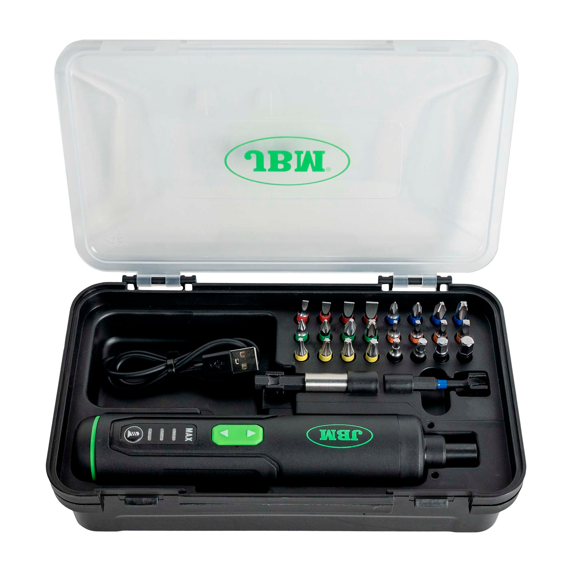 CACCIAVITE A BATTERIA A 3 VELOCITÀ CON PUNTE JBM 54860