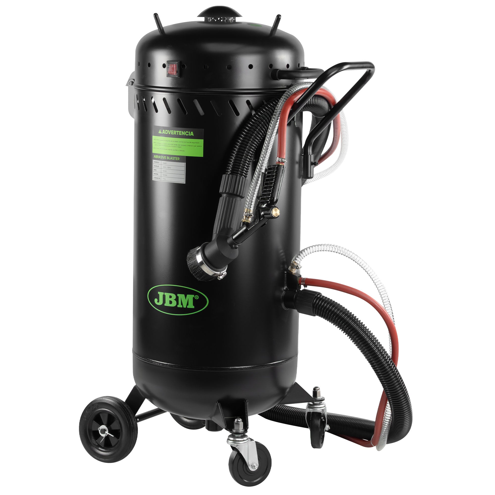 MACCHINA SABBIATRICE CON SISTEMA DI ASPIRAZIONE E VUOTO – 17L JBM 54867