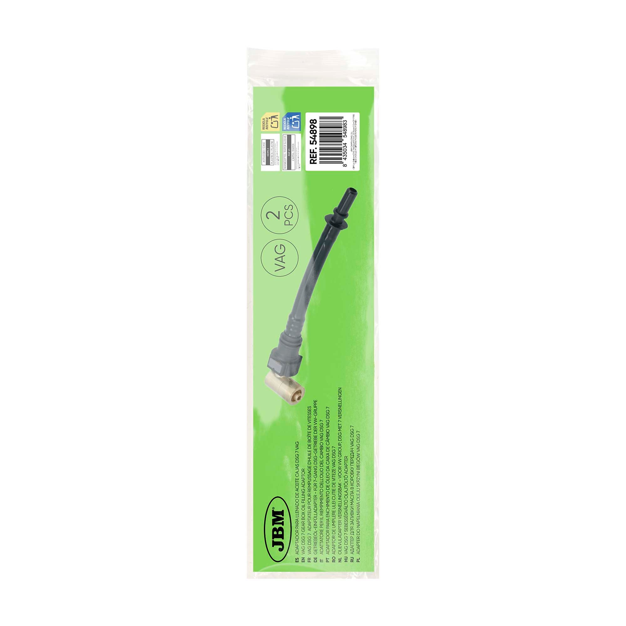 ADATTATORE PER IL RIEMPIMENTO DELL'OLIO DEL CAMBIO VAG DSG 7 54898 JBM