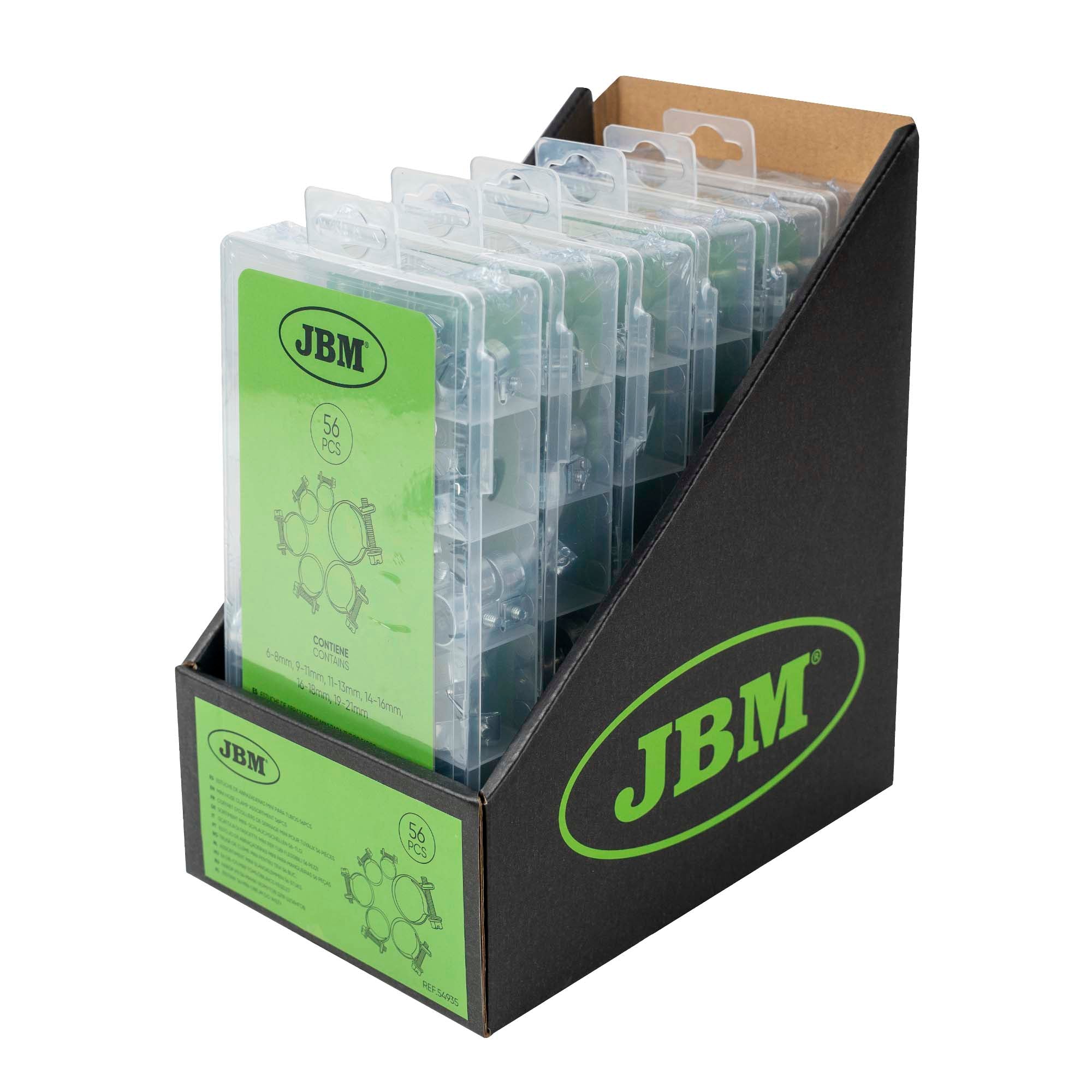SCATOLA DI FASCETTE MINI PER TUBI FLESSIBILI 56 PEZZI 54935 JBM