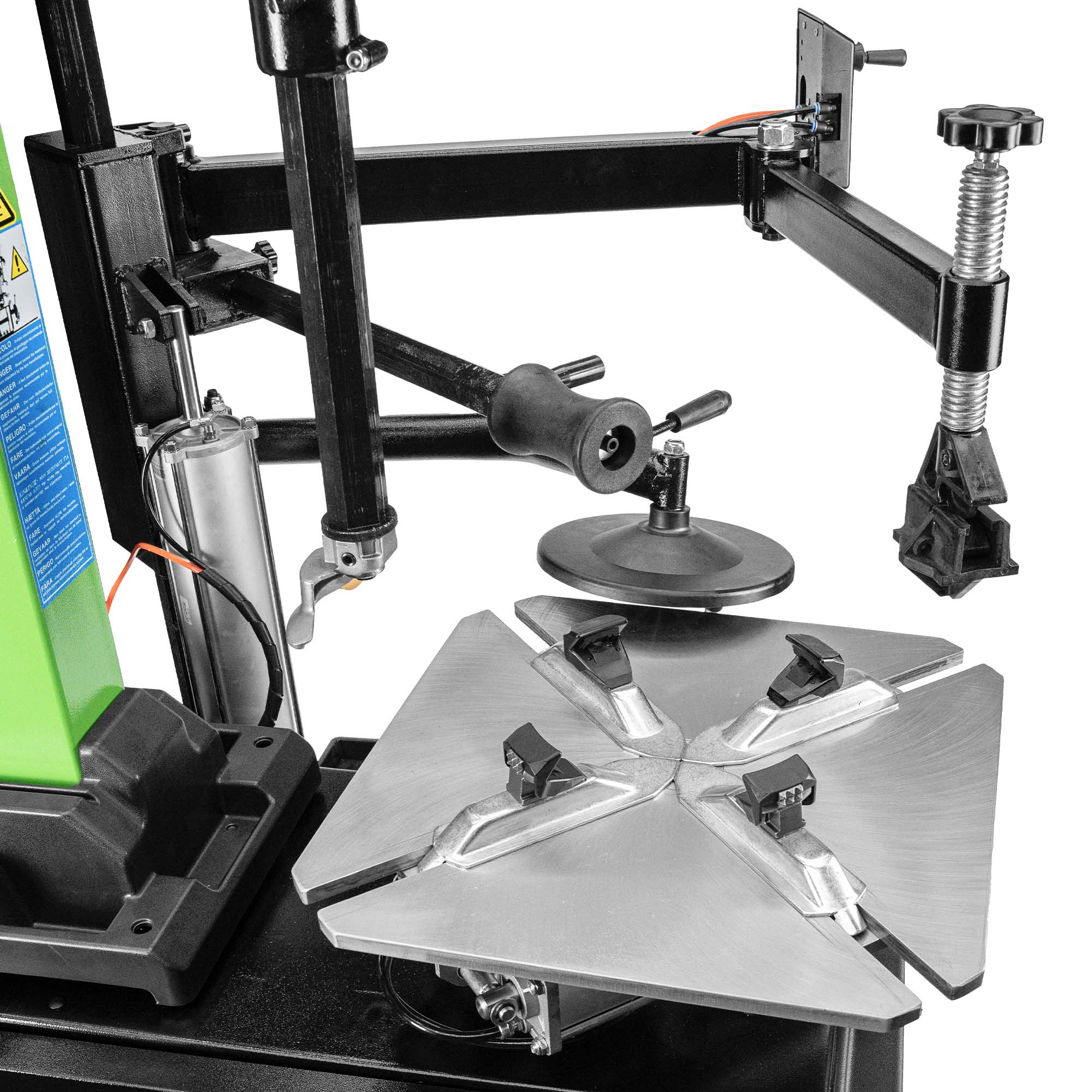 SMONTAGOMME CON TORRE BASCULANTE AUTOMATICA E BRACCIO AUSILIARIO 220V JBM 54964