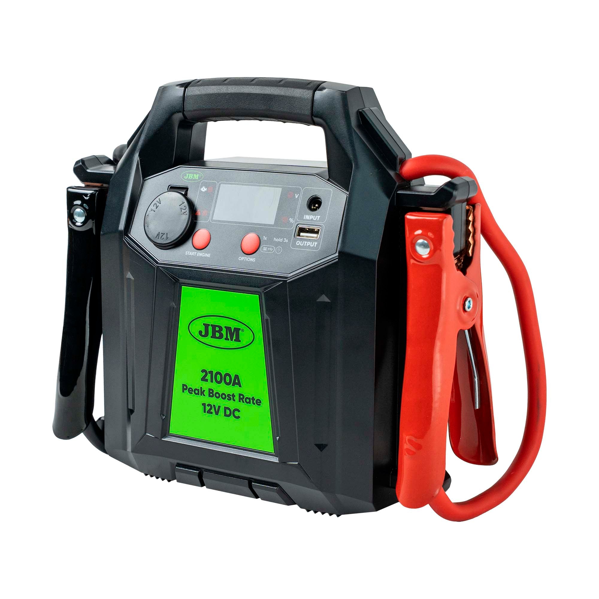 AVVIATORE MULTIFUNZIONE PER VEICOLI CON DISPLAY DIGITALE E BATTERIA AL LITIO DA 16.000MAH – 12V 55019 JBM