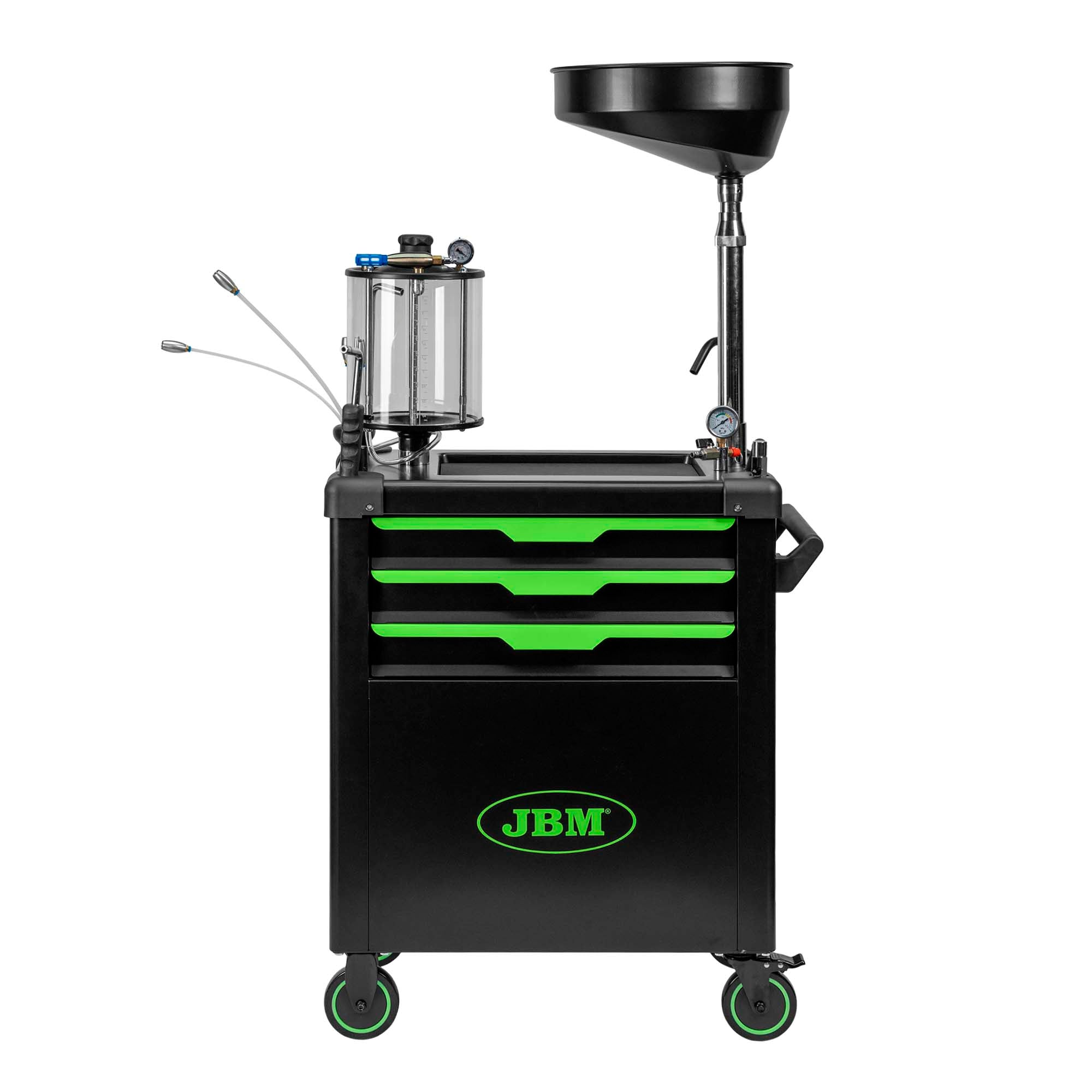 CARRELLO RACCOGLITORE D’OLIO CON SISTEMA DI ASPIRAZIONE E SCOMPARTI JBM 55049