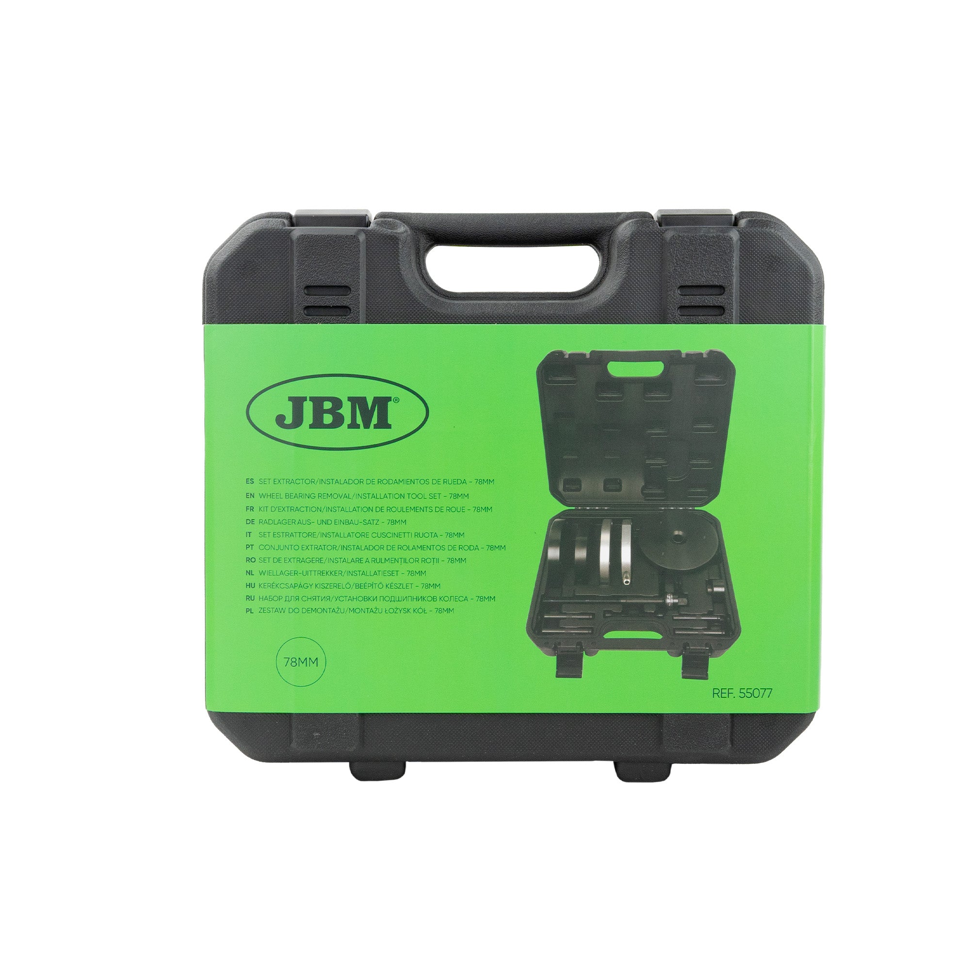 SET ESTRATTORE/INSTALLATORE CUSCINETTI RUOTA - 78MM 55077 JBM