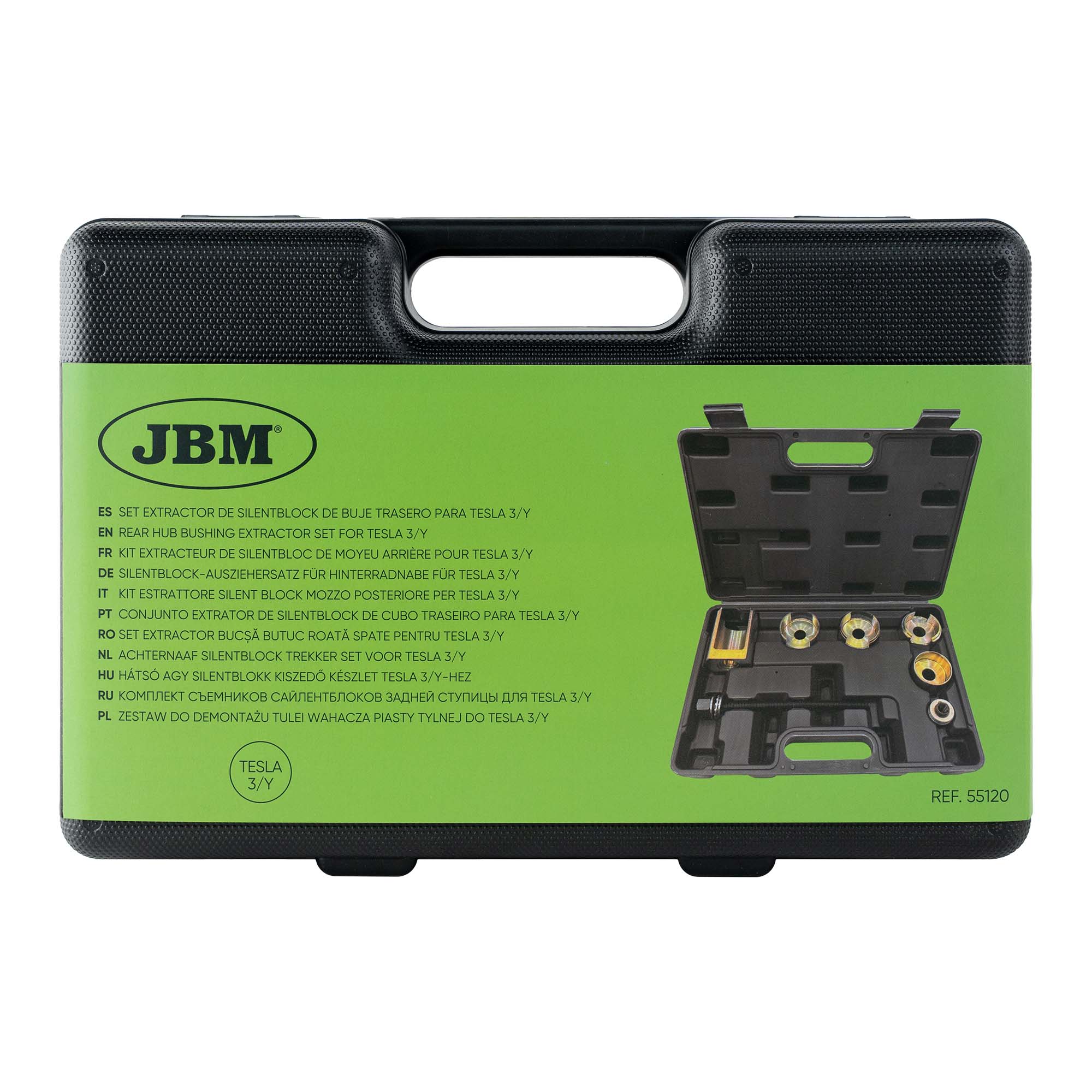 KIT ESTRATTORE SILENT BLOCK MOZZO POSTERIORE PER TESLA 3/Y 55120 JBM