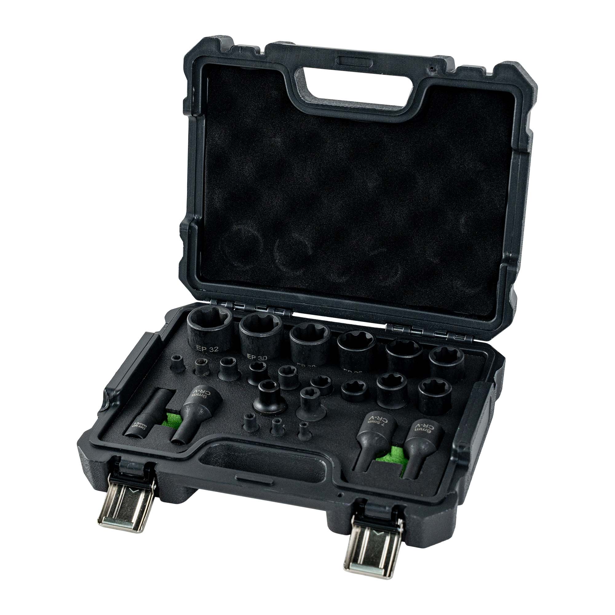 VALIGETTA DI BUSSOLE TORX PLUS, 5 E 6 PUNTE, SPECIALE TESLA 55123 JBM