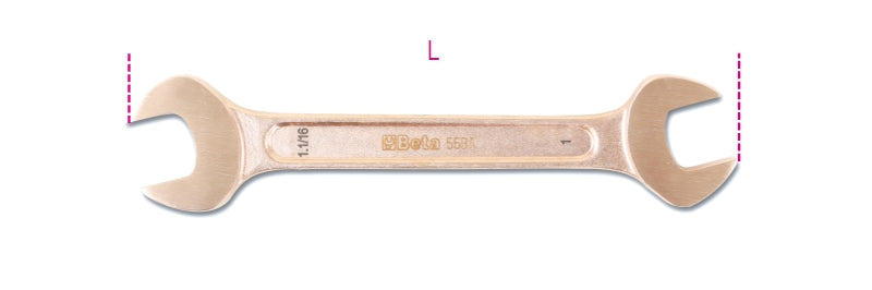 Chiavi a forchetta doppie antiscintilla Beta 55BA-AS