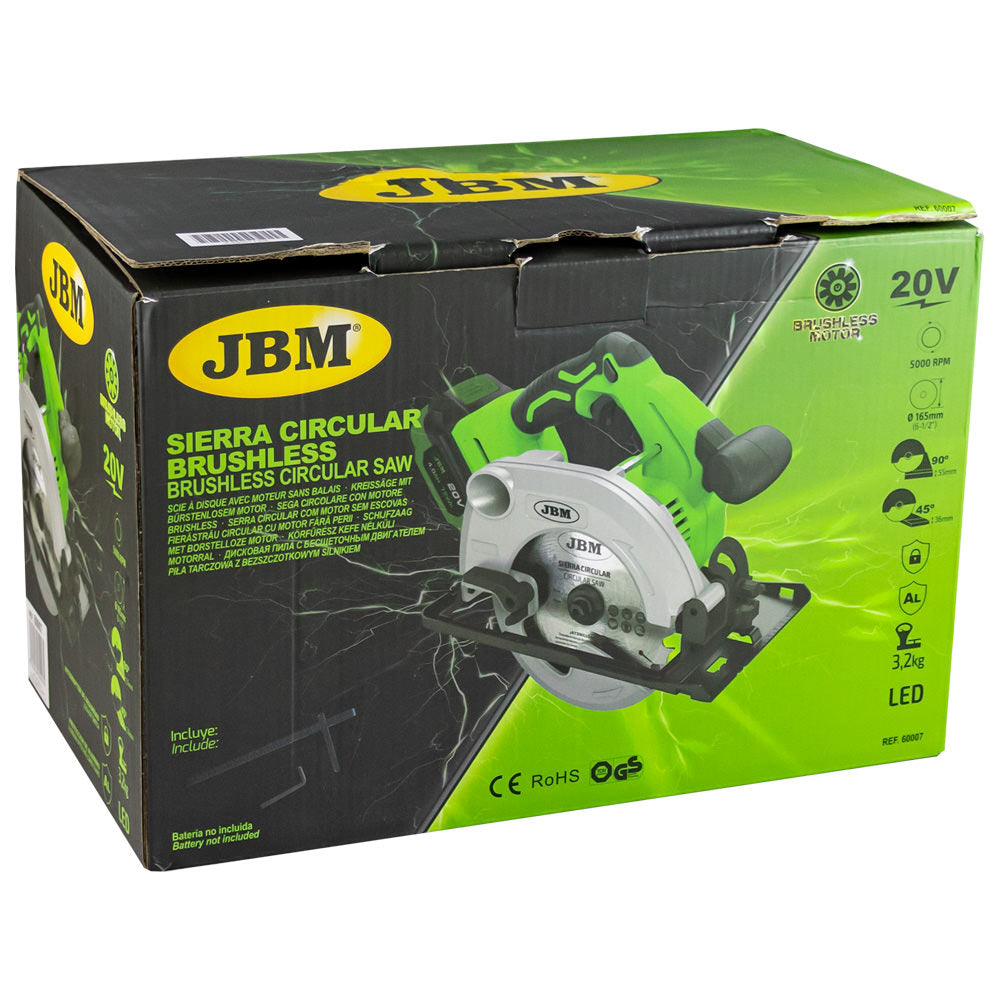SEGA CIRCOLARE CON MOTORE BRUSHLESS 60007 JBM