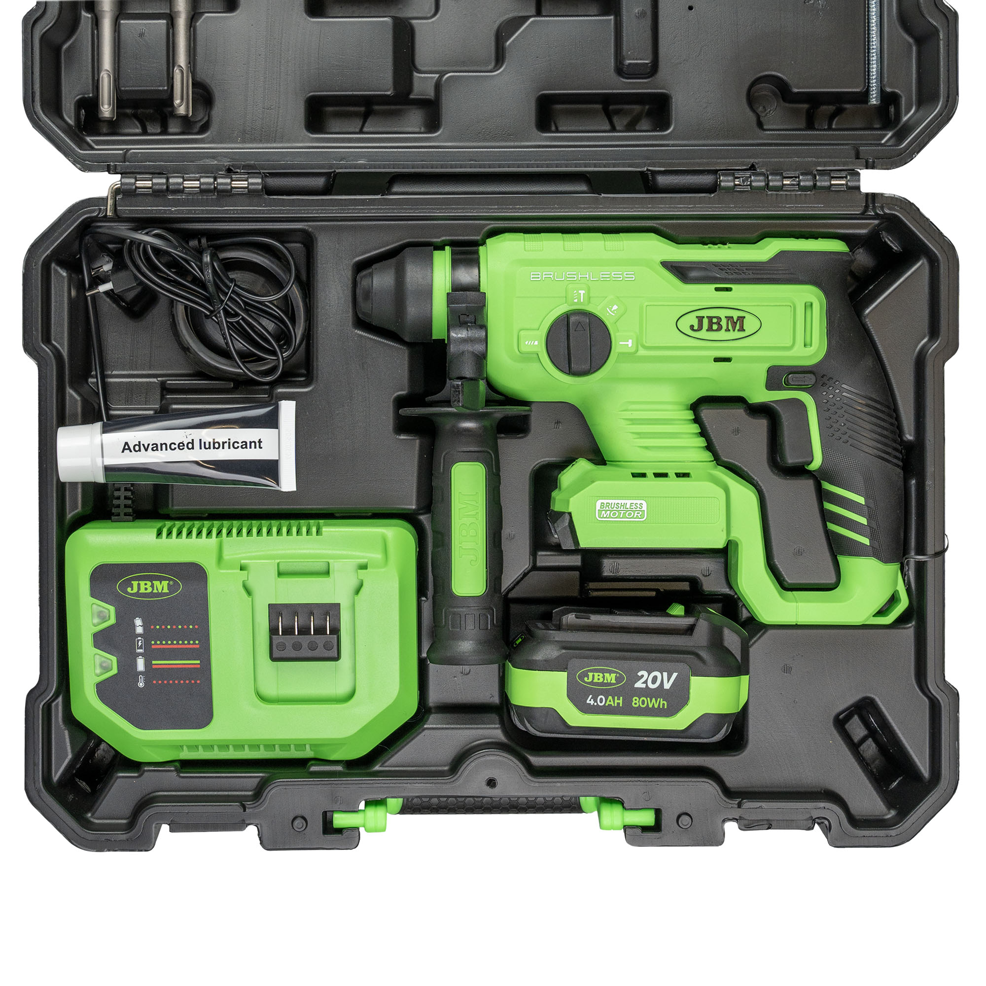 MARTELLO PERFORATORE BRUSHLESS A BATTERIA CON CUSTODIA JBM 60023C