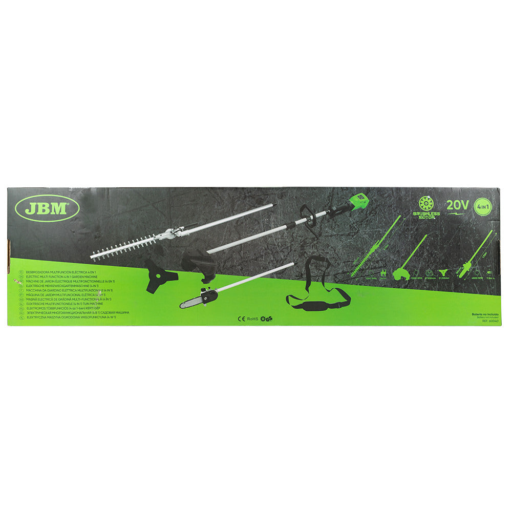 MACCHINA DA GIARDINO A BATTERIA MULTIFUNZIONALE (4 IN 1) 60040 JBM