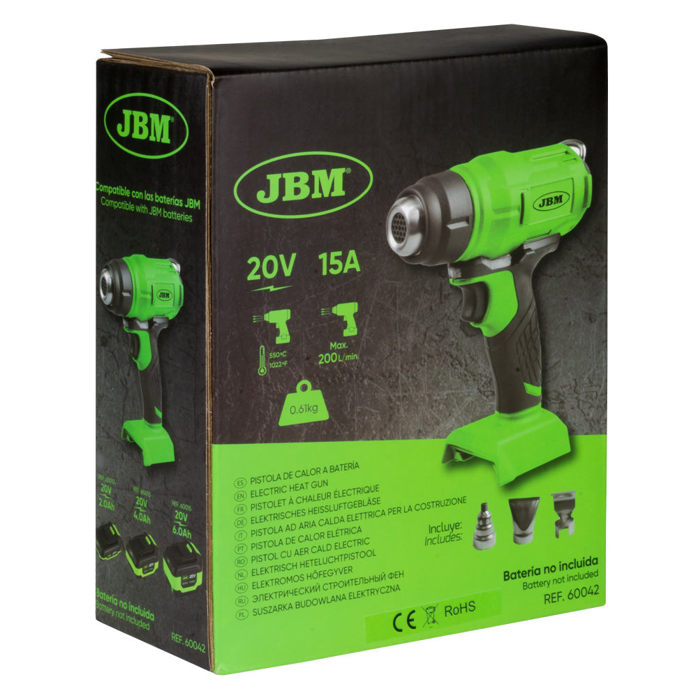 PISTOLA A BATTERIA AD ARIA CALDA PER COSTRUZIONE 60042 JBM