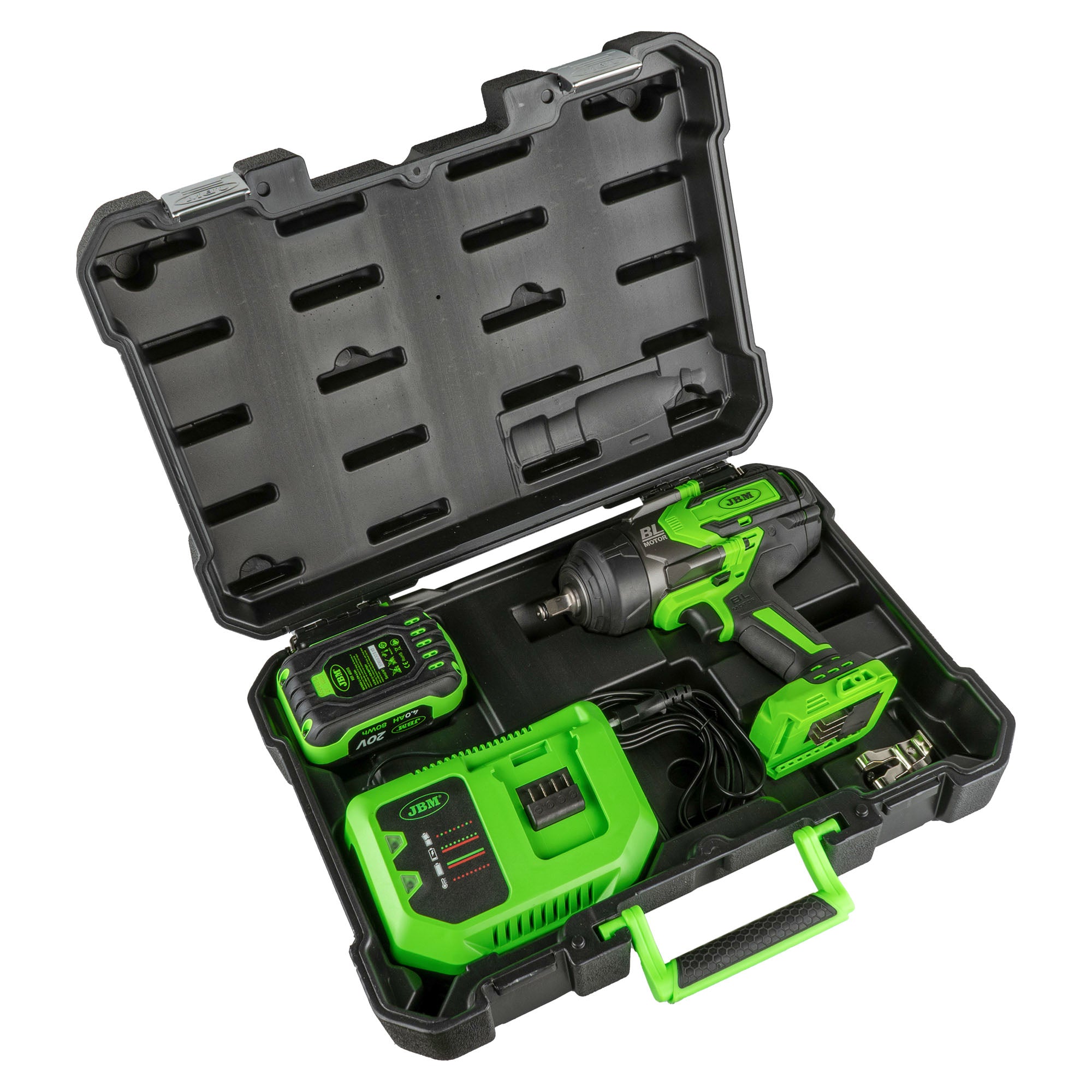 AVVITATORE PNEUMATICO BRUSHLESS A BATTERIA 1/2" 1300NM CON VALIGETTA 60044C JBM