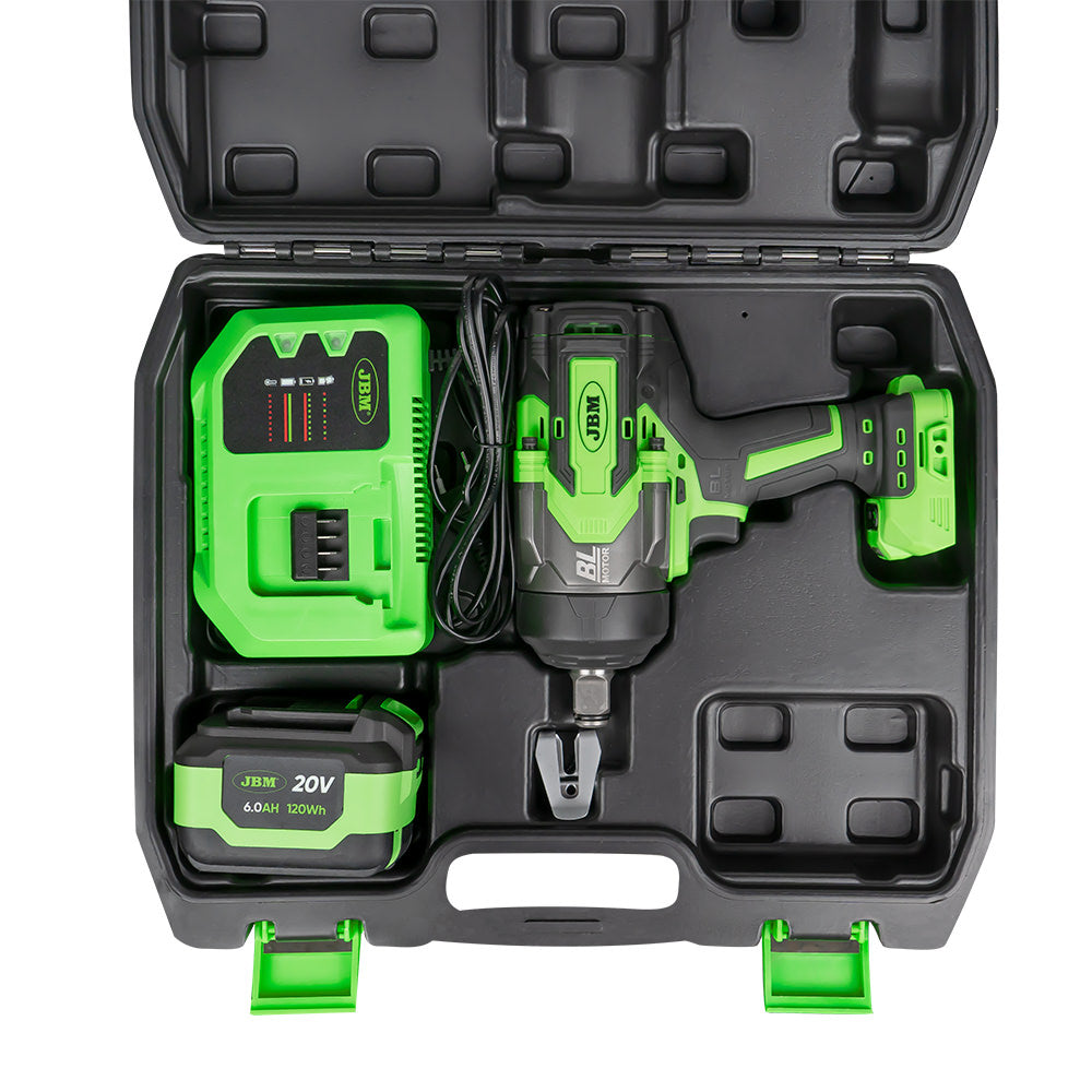 AVVITATORE PNEUMATICO BRUSHLESS A BATTERIA 3/4" 1300NM CON VALIGETTA 60048C JBM