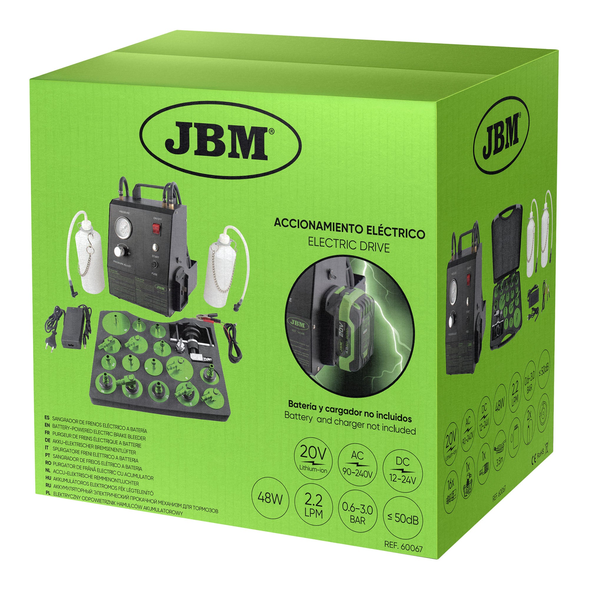 SPURGATORE FRENI ELETTRICO A BATTERIA 60067 JBM