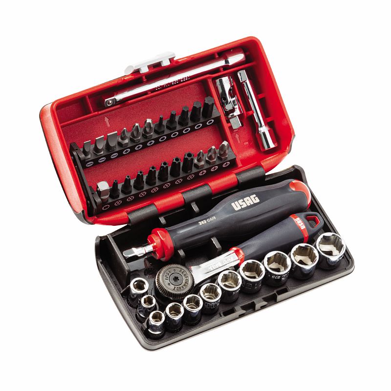 Set bussole esagonali X-Grip ed inserti per avvitatura Usag 609 1/4 EAX