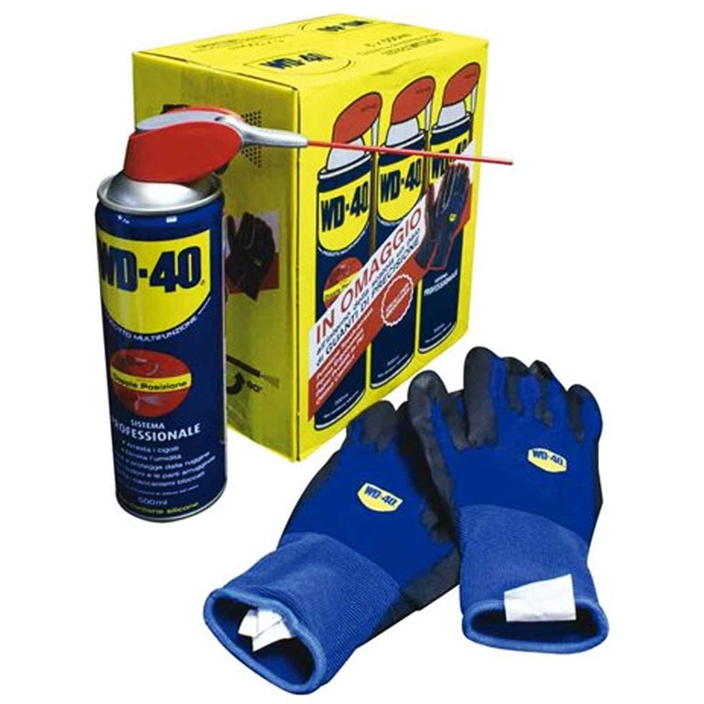 Wd40 Spray 500ml conf. 6pz. + Guanti Omaggio PROMO