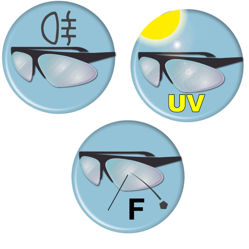 Occhiali di protezione con lenti in policarbonato scuro Beta 7076BD