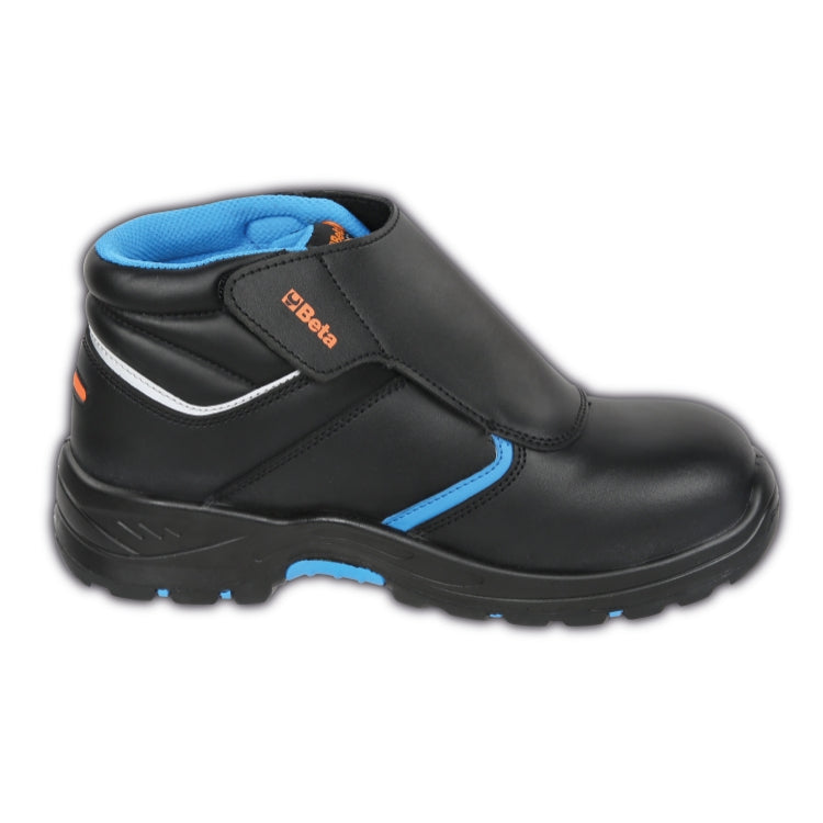 Scarpe alte BASIC PLUS in pelle liscia idrorepellente con patella di protezione Beta 7204BP