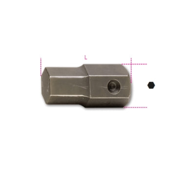Inserti Macchina maschio esagonale attacco 32 mm Beta 727/ES32 - Disegno con misure