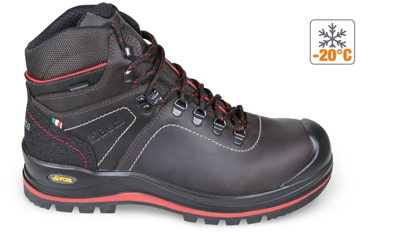 Scarpe alte in pelle idrorepellente con battistrada in gomma VIBRAM® Beta 7294HMC