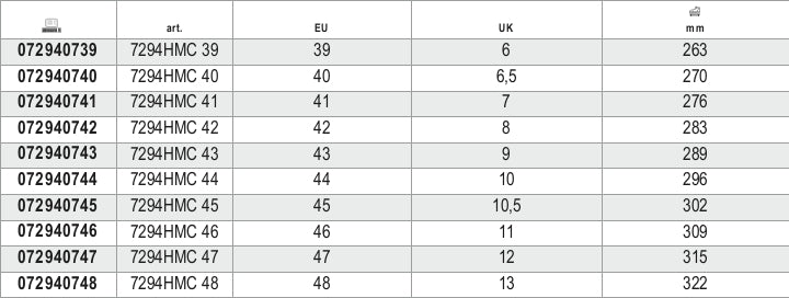 Scarpe alte in pelle idrorepellente con battistrada in gomma VIBRAM® Beta 7294HMC