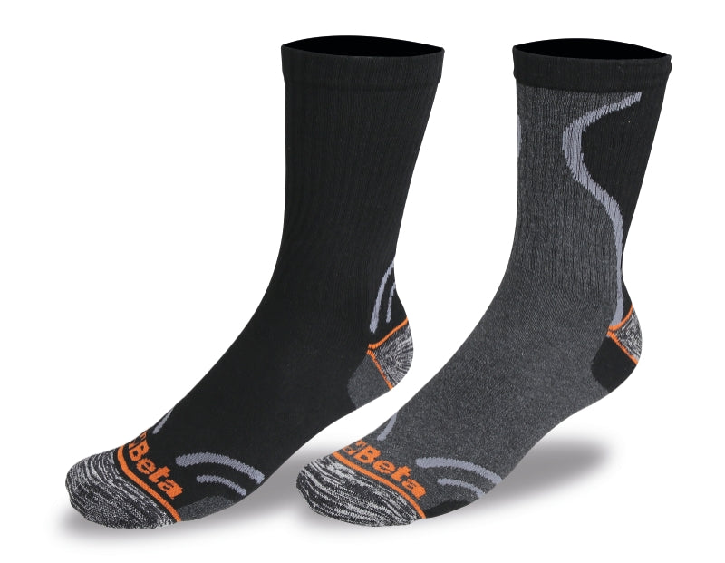 2 paia calze corte in spugna di cotone riciclato Beta 7422P