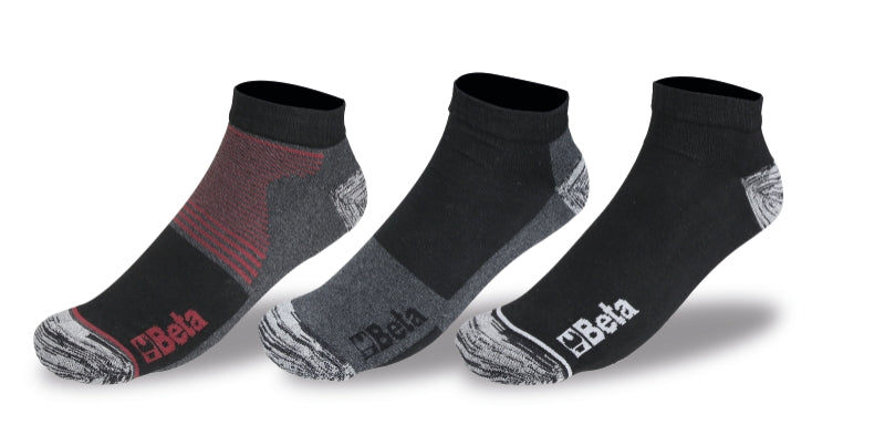 3 paia calze sneakers in cotone riciclato Beta 7430T