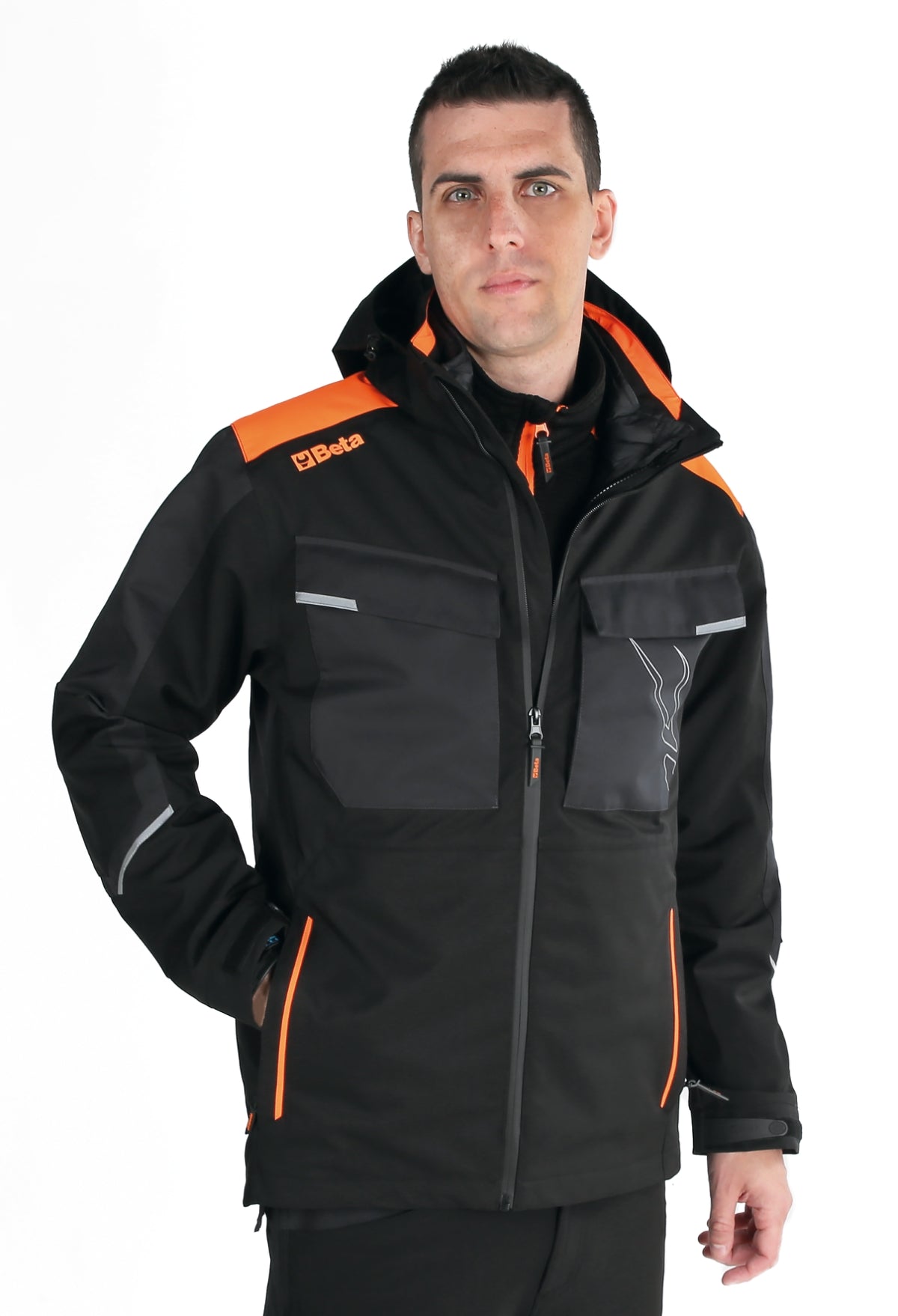 Giacca impermeabile 3 in 1, composta da giacca esterna e gilet removibile Beta 7569NG