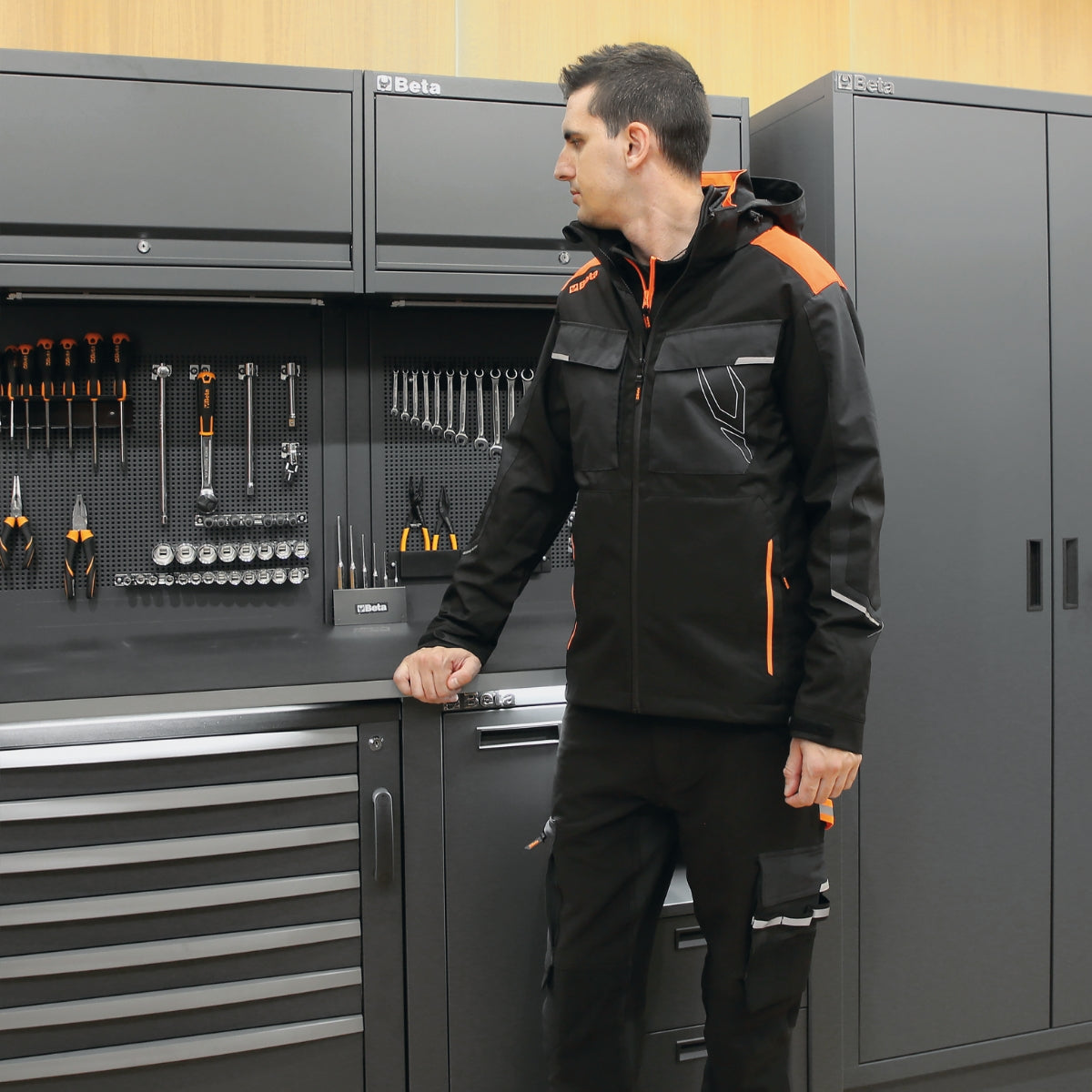 Giacca impermeabile 3 in 1, composta da giacca esterna e gilet removibile Beta 7569NG