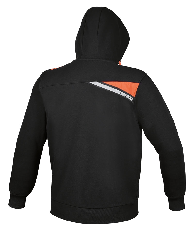 Felpa zip lunga, con cappuccio Beta 7665N