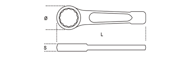 Chiavi poligonali a percussione antiscintilla Beta 78BA