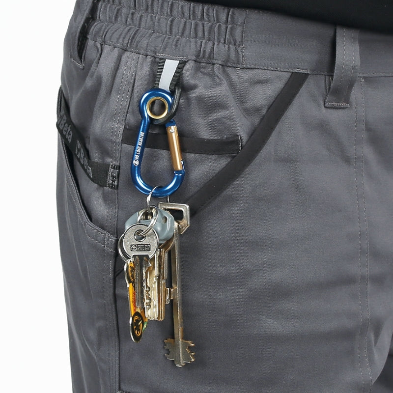 Bermuda da lavoro in 100% cotone elasticizzato grigio, comodi e resistenti Beta 7931MG