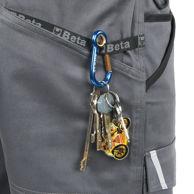 Bermuda da lavoro in 100% cotone elasticizzato grigio, comodi e resistenti Beta 7931MG