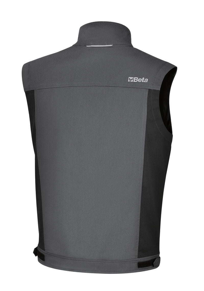 Gilet da lavoro grigio in 100% cotone, comodo e resistente Beta 7937MG