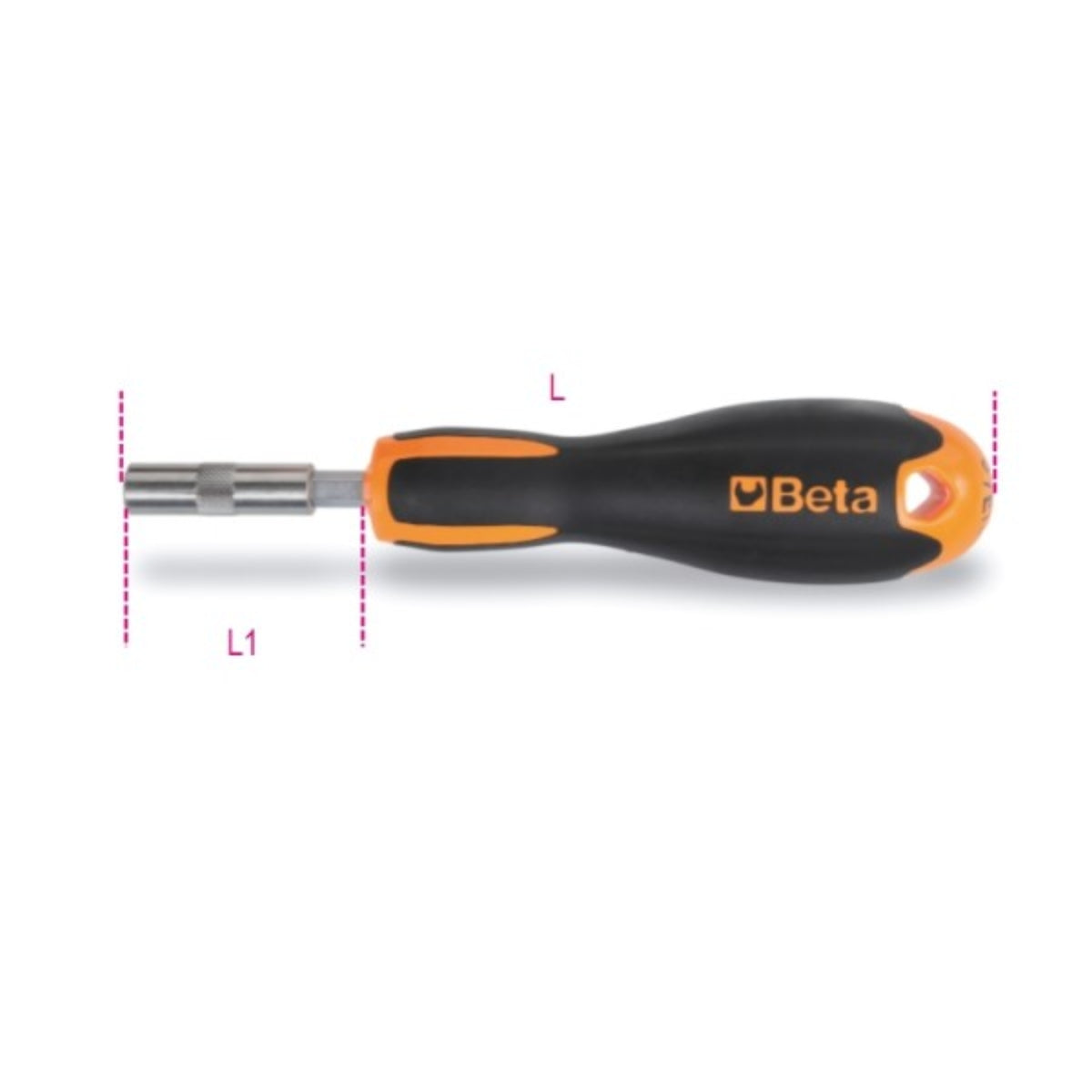 Portainserti magnetico con impugnatura Evox Beta 851E - Disegno con misure