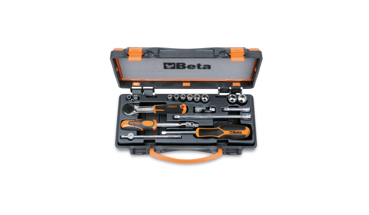 Assortimento di 10 chiavi a bussola e 7 accessori (art. 900AS, 900/20, 900/21, 900/25, 900BG/30, 900/35A, 900/42, 900/55) Beta 900AS/C10 - /MB-C17