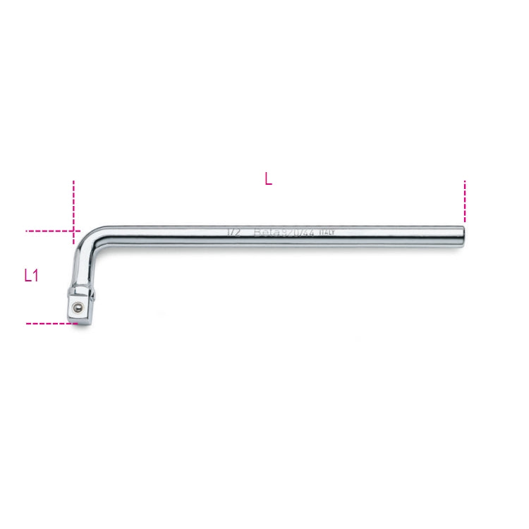 Quadro maschio 1/2" ad angolo cromato Beta 920/44