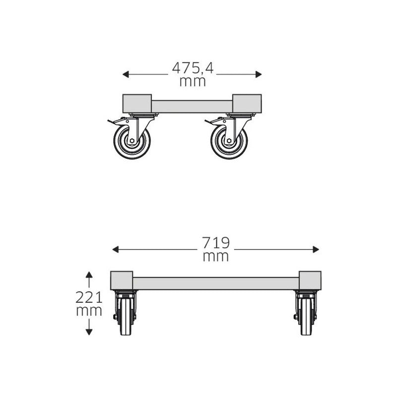 93 Top Box Caddy carrello per cassettiera - STAHLWILLE