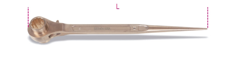 Chiave a cricchetto per ponteggi antiscintilla Beta 93BA