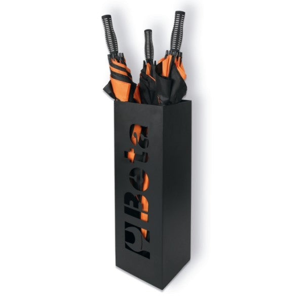 Portaombrelli Beta nero zincato con vaschetta salvagoccia Beta 9520P