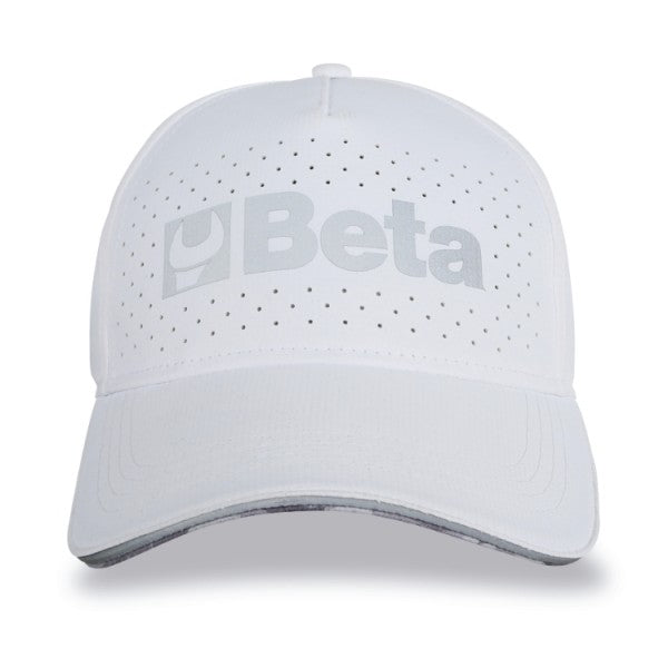 Cappellino Beta da baseball bianco con visiera curva Beta 9525WB