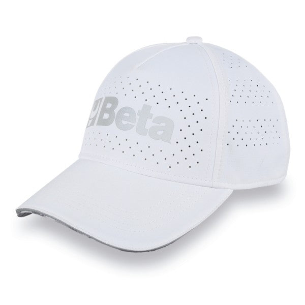 Cappellino Beta da baseball bianco con visiera curva Beta 9525WB