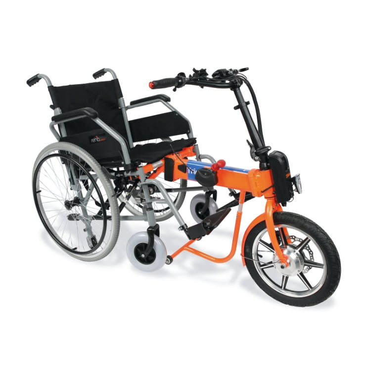 Sistema ausiliario di spinta TRIOWAY by ATALA®, elettrico e agganciabile alla carrozzina REHA COMFORT in dotazione Beta 9597TRIOWAY