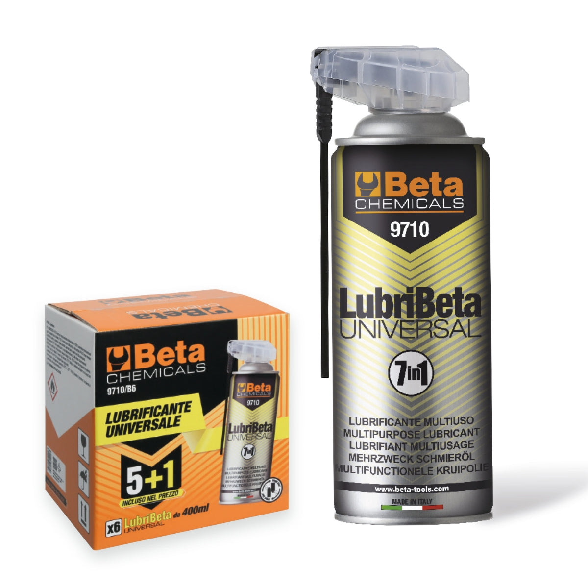 Box 6 LUBRIBETA 7 funzioni 400 ml Beta 9710/B6