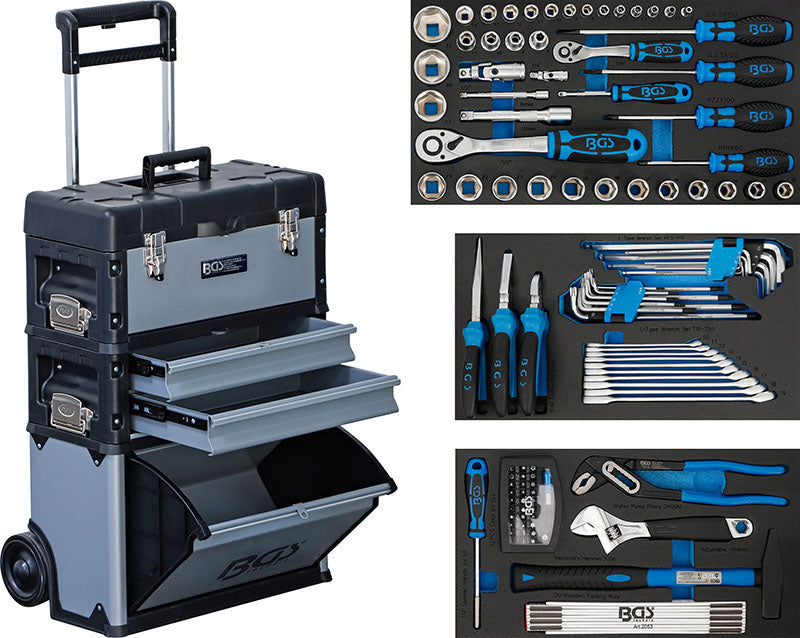 TROLLEY PORTAUTENSILI, CON 111 UTENSILI BGS15506