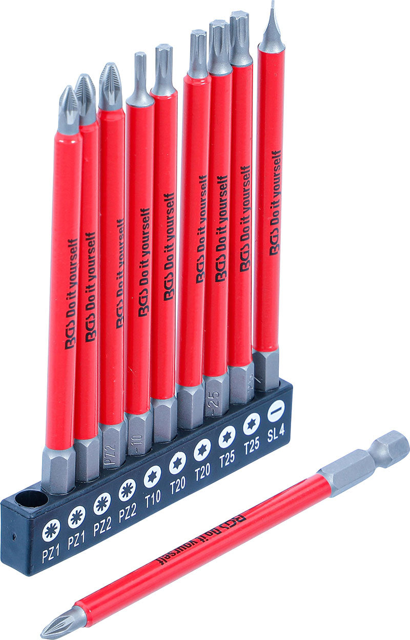 SET 10 PEZZI, INSERTI ANTISCIVOLO, MAGNETICI, LUNGHEZZA 110 MM BGS20812