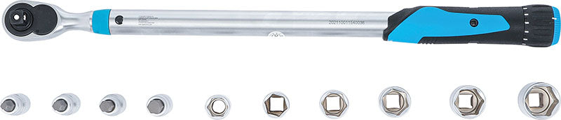 SET 11 PEZZI, CHIAVE DINAMOMETRICA,ATT. 1/2”, 40 - 200 NM BGS2865