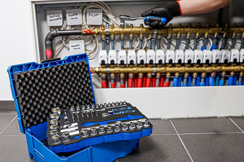 SET 77 PEZZI, UTENSILI ATT. 1/4" E 1/2", BGS SYSTAINER® BGS3357