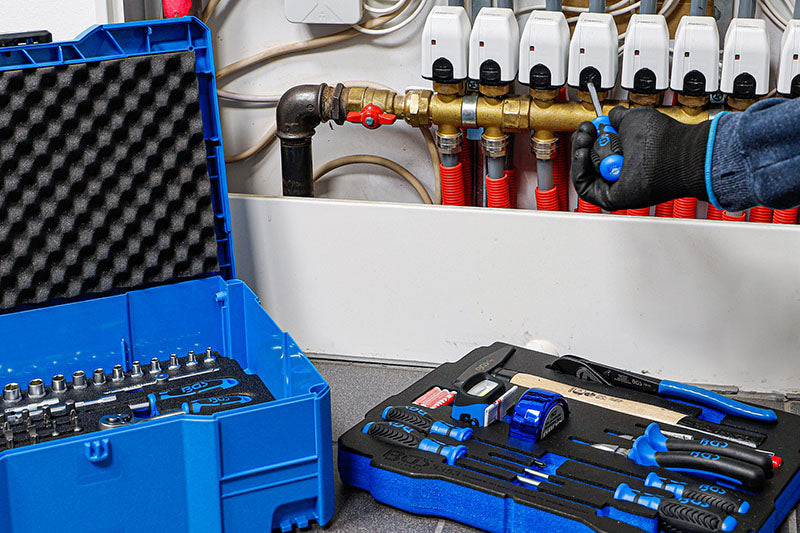 SET 77 PEZZI, UTENSILI ATT. 1/4" E 1/2", BGS SYSTAINER® BGS3357